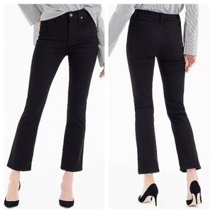 J. Crew Billie Demi Boot Crop Black Jeans